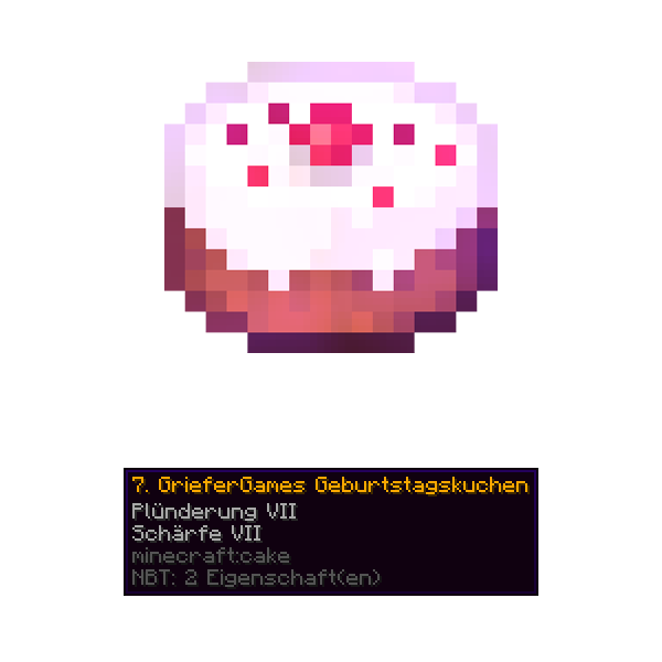 7. GrieferGames Geburtstagskuchen - GrieferUnze.de