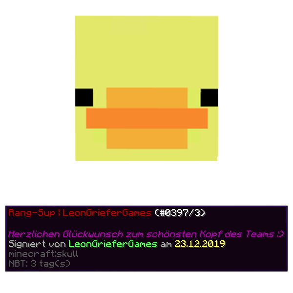 Bild für das folgende Item: Rang-Sup : LeonGrieferGames (Signatur - Kiste)
