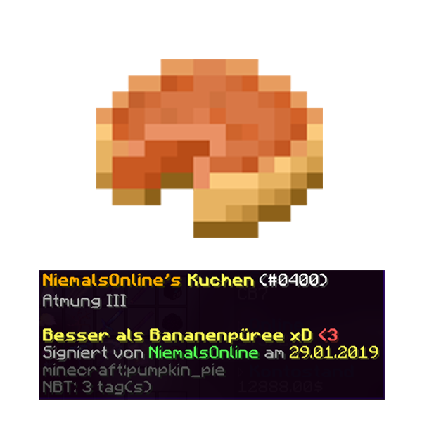 Bild für das folgende Item: NiemalsOnline's Kuchen